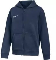 Nike Park 26 Fleece Džemperis su gobtuvu ir pilnu užtrauktuku vaikams, tamsiai mėlynas IB1232 410