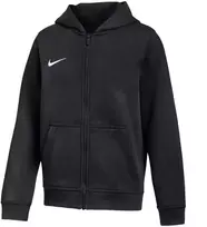 Nike Park 26 Fleece džemperis su gobtuvu ir pilnu užtrauktuku, vaikiškas, juodas IB1232 010