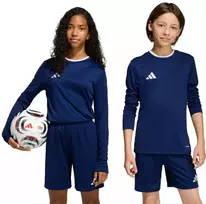 adidas Entrada 26 ilgomis rankovėmis marškinėliai tamsiai mėlyni KF5877