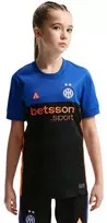 Nike „Inter Milan“ 2026 m. „Stadium SE“ vaikiški marškinėliai, juodos ir mėlynos spalvos, IB3536 413