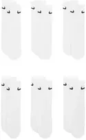 Nike Everyday Cush Crew vaikiškos kojinės, 6 poros, baltos, SX6910 100