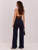 Italy Moda Kelnės jeans-IR-SP-K7031.87-tamsiai mėlyna