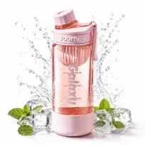 Eu Sandelis Vandens butelis su rankena, sportinis butelis su matavimo puodeliu 800 ml GALAXY rožinis BD71R
