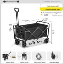 Portable Off-Road Folding Cart: Large-Capacity, Multi-Functional Outdoor Trolley