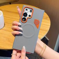 case for Samsung S26 S25 S24 PLUS ULTRA heat dissipation and breathability magnetic protective case full coverage tough case Galaxy S26 pilka