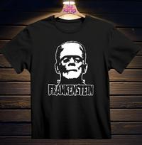 Frankenstein Horror Men's and Women's T-shirts Black S-3XL XXXL