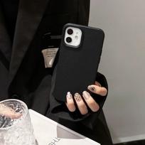 Slim Soft Silicone Phone Case IPhone 17 Pro Max 15 14 Plus 13 12 11 With Matte Texture Anti-Slip Grip iPhone 17 Pro Max black