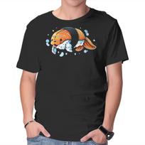 Unisex Crew Neck T-Shirt Sushi Seal Graphic Short Sleeve Casual Tee XXL