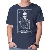 Unisex Crew Neck T-Shirt The World Graphic Short Sleeve Casual Tee XXXL
