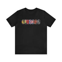 Men's and Women's T-shirts Chicago sports teams mash up S