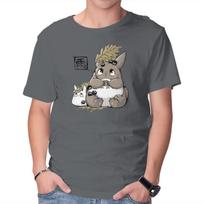 Unisex Crew Neck T-Shirt Under The Rain Graphic Short Sleeve Casual Tee L