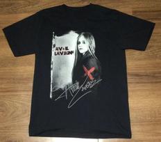 Men's and Women's T-shirts Concert Avril Lavigne Black Short Sleeve Size S To 5XL  Adults XL