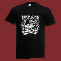 Men's and Women's T-shirts Mad Sin 25 Years Still Mad Men's Black Size S-5XL S