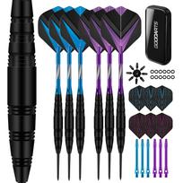 Darts Metal Tip Set 6 Aluminum Shaft Metal Dart Set Professional Darts Steel Tip Sets