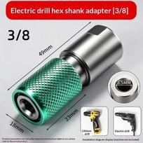 10Mm Threaded To 1/4 Inch Hex Adapter Keyless Electric Drill Screwdriver Conversion Head Quick Release Drill Converter 1Pc