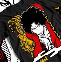 Samurai champloo T-Shirt Mugen Tshirt Fuu Jin Anime Tee Kariya Kagetoki Shirt L