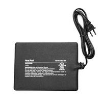 6x8  8W Reptile Heat Pad with Thermostat-Safe Under Tank Warmer Plastic Print Pattern Modern Design Winter Use (Black,6*8inch(15.24*20.32cm)) juoda