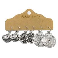 3 Pair/ Set Bohemia Ethnic Style Dangle Earring Bohemia Drop Earring  Jewelry Accessories Style E