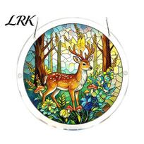Artistic Glass Effect Puzzle Acrylic Suncatcher, Colorful Sun Catchers for Window Hanging, DIY Craft Puzzles UV Printed Art Adults, Ideal Gift A