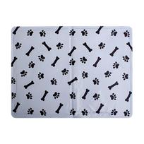 Rectangular Cat Sleeping Pad Bone Paw Pattern Summer Pet Mat New Indoor Pet Bed  Home Use 30x40cm-A