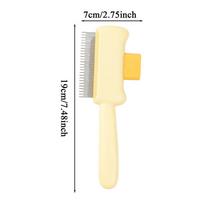 Pet Hair Removal Comb Deshedding Massage Comb For Cats Pet Supplies Gentle Dog Deshedding Brushes For Small Medium Large Kitten geltona