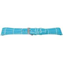 Bracelet montre - MY-MONTRE - pour Rolex Oyster Datejust - Cuir alligator américain - 20 mm - Turquoise