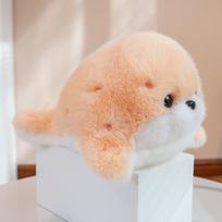 26cm Simulation Marine Organism Fatty Seal Plush Toy Kawaii Stuffed Animal Black Tiger Whale Soft Baby Kids Sleeping Dolls Gifts 26cm rožinė