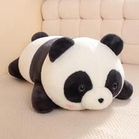 Cute Fat Panda Stuffed Animals Black White Plush Toy Cute Panda Plushie Toy Gift For Kids Girlfriend Birthday Boy Christmas Gift 40cm juoda