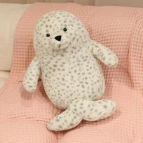 Chubby Lovely Seal Plush Toy Soft Stuffed Comfortable Full Huggable Pillow Sofa Backrest Birthday Gifts 20cm