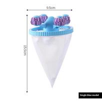 Washing Machine Filter Floating Hair Filtering Mesh Removal Laundry Hair Catcher Debris Bag Wash Ball mėlyna