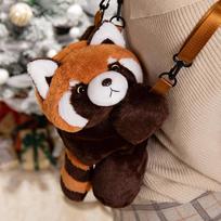 50CM Lovely Cartoon Anime Fox Little Panda Plush Dolls Backpack Cute Animal Toys Stuffed Bags Children's Birthday Gifts 50cm