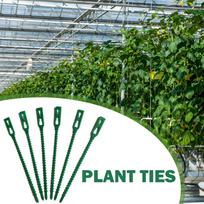 100pcs Garden Cable Ties Self-locking Floral Wire Green Cable Ties Adjustable Zip Loop Multifunctional Locking Plant Accessories China Mainland