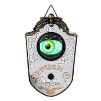 Animated Eyeball Halloween Doorbell Haunted House Door Bell LED Hanging Doorbell Trick Or Treat Prop for Halloween Decorations balta