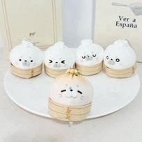 Cute Leopard Seal Plush Keychain: Little Seal Doll Charm One size (10g)