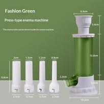 1set Manual Sausage Stuffer Press-type Sausage Filler Home  Use Sausage Maker Machine with Filling Tubes for Homemade Sausages žalia