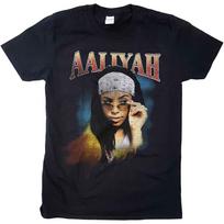 Aaliyah T Shirt Trippy Logo Unisexs Black M S