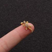 Creative 1Pc Lizard Helix Screw Back Reptile Ear Stud Piercing Jewelry Fashion Accessories Earring sidabras