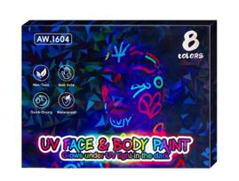 Hot-selling UV Liquid Luminous Watercolor Pens for Halloween Body Painting Markers in Stock