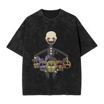 FNAF At Freddys TShirts Men  Fashion Cotton Tees Round Collar Short Sleeve T Shirt Printed Clothing 2XL