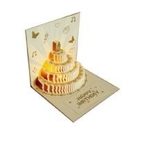 Unique 3D Popping Up Birthday Card with Music and Lighting Effect Birthday Surprise Card Celebration Card Paper Texture 1