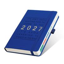 12 Months 2027 Schedule Planner Notepad Wear-resistant Office Work Planner  Travel tamsiai mėlyna spalva