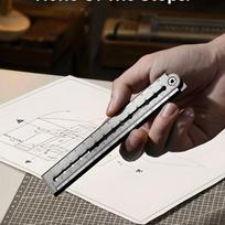 Adjustable Multi Angle Measuring Ruler Inches & Centimeters Folding Ruler  Floor Tile Glass sidabras