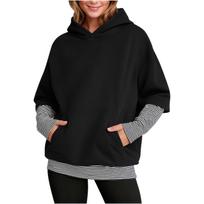 Women's Fashion Hooded Sweatshirt Trendy - Hip-Hop Oversized Jacket Sweatshirt L juoda