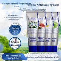 Seoul Fragrance Necklace Pendant & Fig Daisy Moisturizing Hand Cream Set Fig Coconut