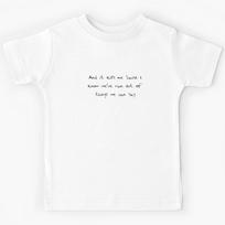Harry Styles Lyrics  Falling  Kids T-Shirt 170
