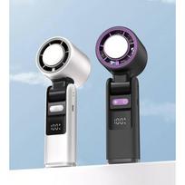 Mini Handheld USB Fan with Ice Cooling for Outdoor Use Portable Personal Fan pilka spalva