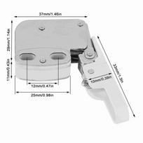Easy Install Cabinet Door Latch Soft Close Touch Catch Lock Mini Push To Open Latch  Cupboard Doors