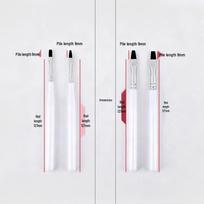 Nail Salon Flat Tip Gel Pen Brush for Extension & Nail Art