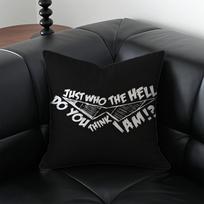 T-Tengen Toppa Cushion Cover Pillow Case Anti-Dustmite Invisible Zipper Silky Plush Cushion Peach skin 18*18(CM)-1Pcs