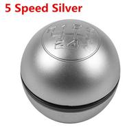 5/6 Speed Chrome Gear Shift Knob Lever Shifter Head for Alfa Romeo Giulietta 2010-on 2011 2012 2013 2014 2015 2016 2017 6 Speed Black